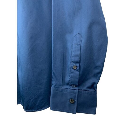 Calvin Klein Mens XL Two-Tone Long Sleeve Button-Up Shirt - Picture 3 of 6